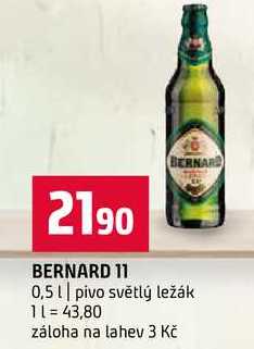 BERNARD 0,5l pivo světlý ležák 
