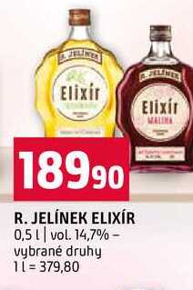 R. JELÍNEK ELIXÍR vol.14,7% 0,5 vybrané druhy 