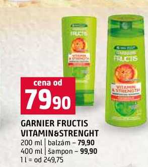 GARNIER FRUCTIS VITAMIN&STRENGHT 200 ml balzám 400 ml šampon Terno