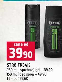 STR8 FR34K 250 ml sprchový gel 150 ml deo sprej Terno