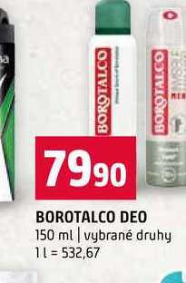 BOROTALCO DEO 150 ml vybrané druhy