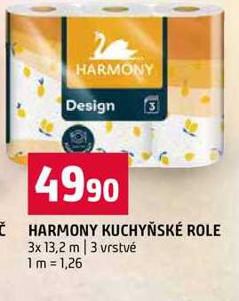 HARMONY KUCHYŇSKÉ ROLE 3x 13,2 m 3 vrstvé Terno
