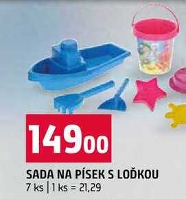 SADA NA PÍSEK S LOĎKOU 7 ks 