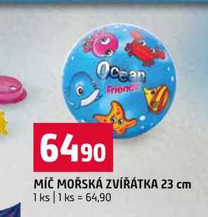 MÍČ MOŘSKÁ ZVÍŘÁTKA 23 cm 