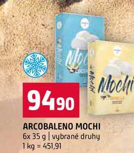 ARCOBALENO MOCHI 6x 35 g vybrané druhy 