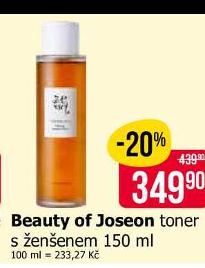 Beauty of Joseon toner s ženšenem 150 ml Teta drogerie