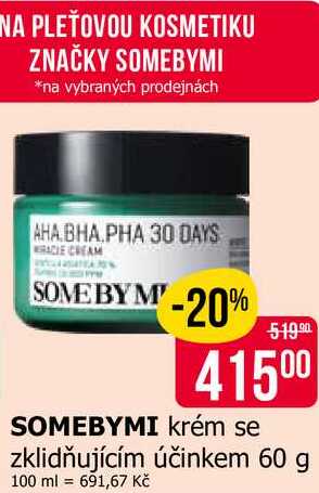 SOMEBYMI krém se zklidňujícím účinkem 60 g Teta drogerie