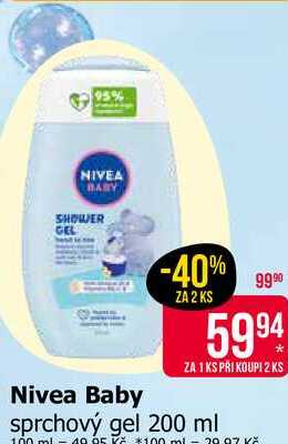 Nivea Baby sprchový gel 200 ml 