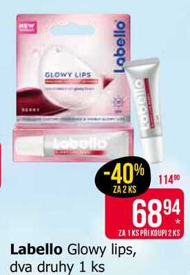 Labello Glowy lips, dva druhy 1 ks Teta drogerie