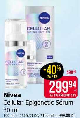 Nivea Cellular Epigenetic Sérum 30 ml Teta drogerie