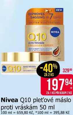 Nivea Q10 pleťové máslo proti vráskám 50 ml Teta drogerie