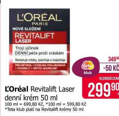 L'Oréal Revitalift Laser denní krém 50 ml