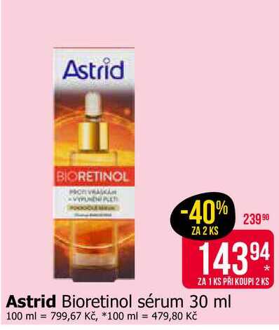 Astrid Bioretinol sérum 30 ml Teta drogerie