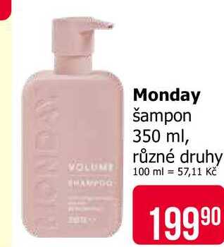 Monday šampon 350 ml, různé druhy Teta drogerie