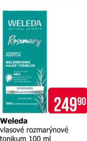 Weleda vlasové rozmarýnové tonikum 100 ml Teta drogerie