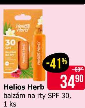 Helios Herb balzám na rty SPF 30, 1 ks Teta drogerie