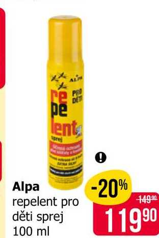 Alpa repelent pro děti sprej 100 ml Teta drogerie