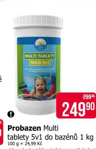 Probazen Multi tablety 5v1 do bazénů 1 kg Teta drogerie