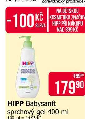 HiPP Babysanft sprchový gel 400 ml