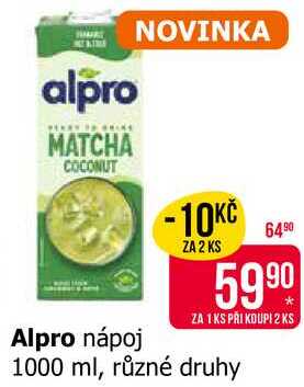 Alpro nápoj 1000 ml, různé druhy 