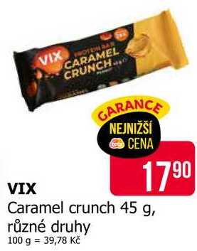 VIX Caramel crunch 45 g, různé druhy