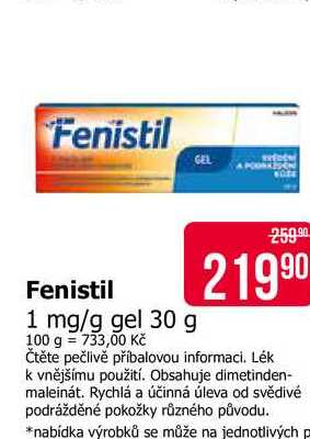 Fenistil 1 mg/g gel 30 g 