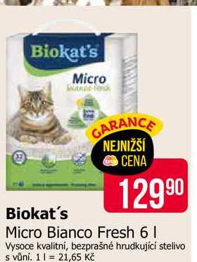 Biokat's Micro Bianco Fresh 6l
