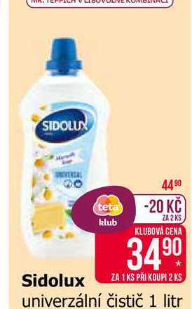 Sidolux univerzální čistič 1 litr Teta drogerie
