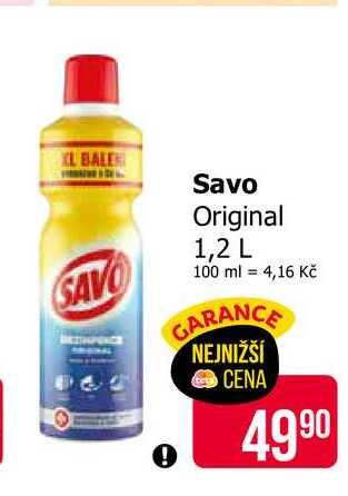 Savo Original 1,2 L Teta drogerie