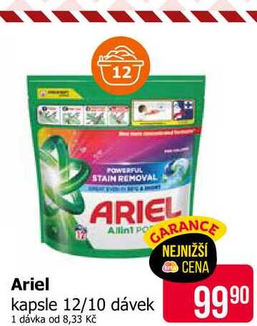 ARIEL kapsle 12/10 dávek