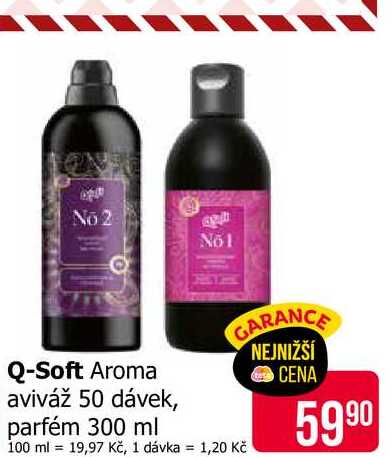 Q-Soft Aroma aviváž 50 dávek, parfém 300 ml  