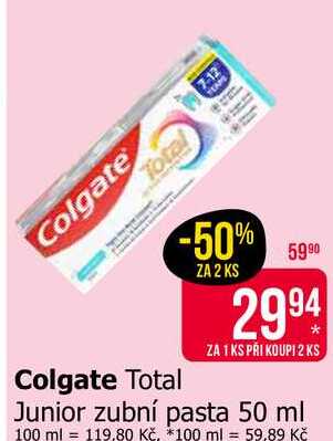 Colgate Junior zubní pasta 50 ml Teta drogerie