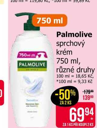 Palmolive sprchový krém 750 ml, různé druhy Teta drogerie