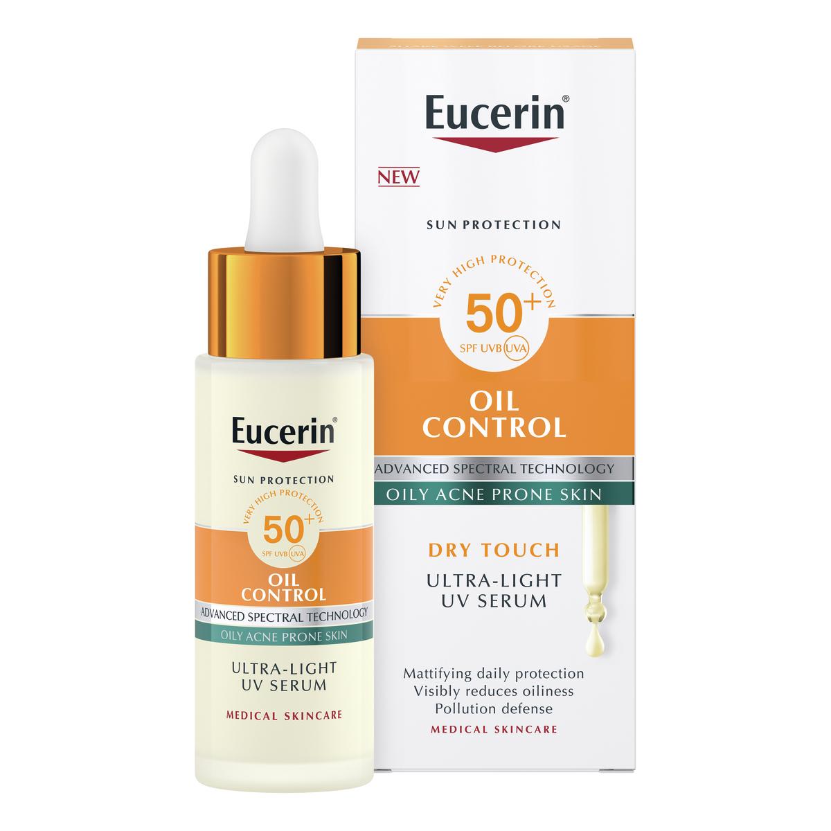 Eucerin SUN UV Serum na opalování na obličej SPF50+ 30ml Lékárna LEMON