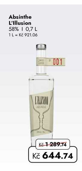Absinthe L'Illusion 58%  0,7 L  