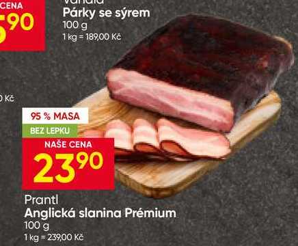 Anglická slanina Prémium 100 g 