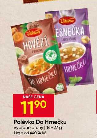 Vitana Polévka Do Hrnečku vybrané druhy 14-27 g 