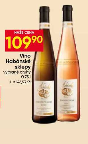 Vino Habánské sklepy vybrané druhy 0,75l