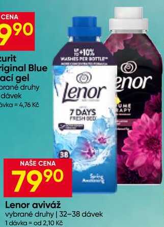 Lenor aviváž vybrané druhy 32-38 dávek Hruška