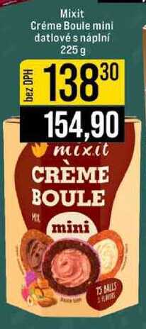 Mixit Créme Boule mini datlové s náplní 225 g