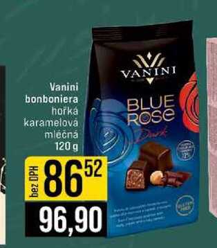 Vanini bonboniera hořká karamelová mléčná 120 g