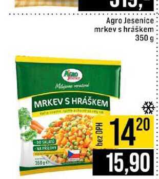 Agro Jesenice mrkev s hráškem 350 g