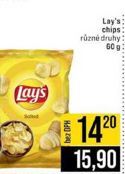 Lay's chips různé druhy 60 g 