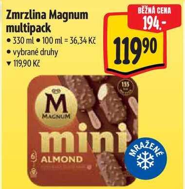 Zmrzlina Magnum multipack, 330 ml 