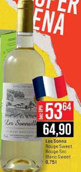 Les Sonna Rouge Sweet Rouge Sec Blanc Sweet 0.75l 
