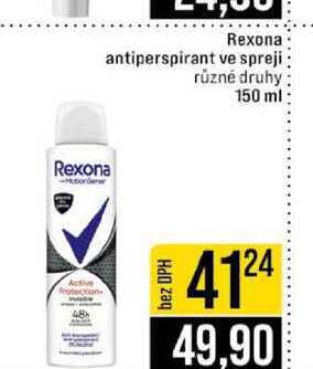 Rexona antiperspirant ve spreji různé druhy 150 ml JIP