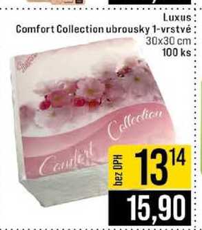 Luxus Comfort Collection ubrousky 1-vrstvé 30x30 cm 100 ks JIP
