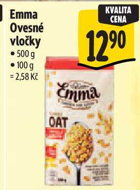 Emma Ovesné vločky, 500g   