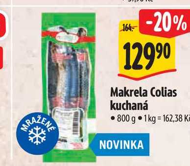   Makrela Colias kuchaná 800 g 