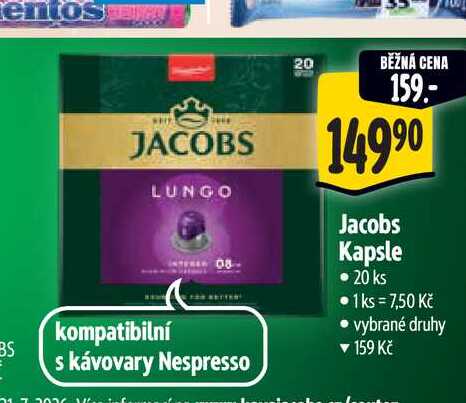  Jacobs Kapsle  20 ks  